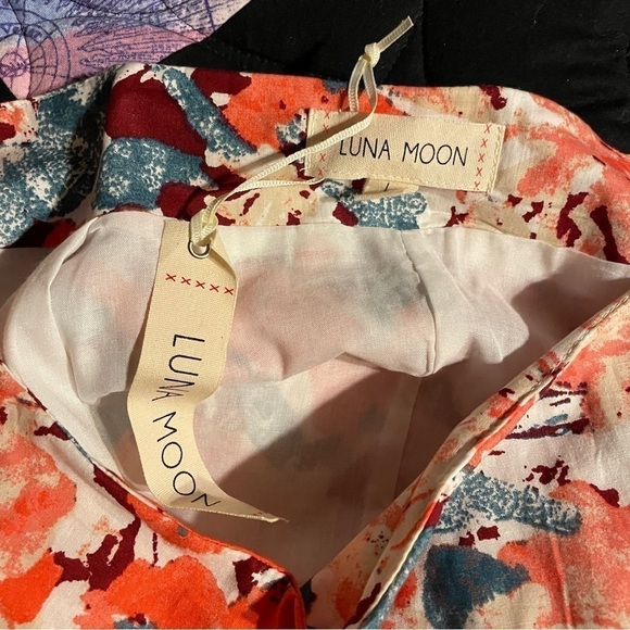 Luna Moon Floral  Tiered Maxi Boho Gypsy Cottage Skirt - Picture 8 of 8